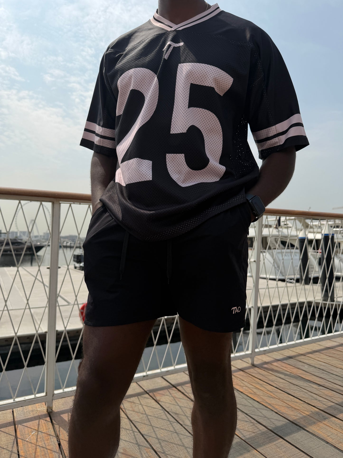 Tao Black/Cream Varsity Jersey